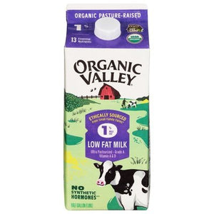 Organic Valley Milk Low Fat 1% Milk Fat 6/64 OZ [UNFI #0644740] [ebt] T
