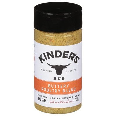 Kinders Rub Buttery Poultry Blend 6/5 OZ [UNFI #2752475] [ebt]