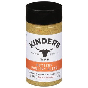 Kinders Rub Buttery Poultry Blend 6/5 OZ [UNFI #2752475] [ebt]
