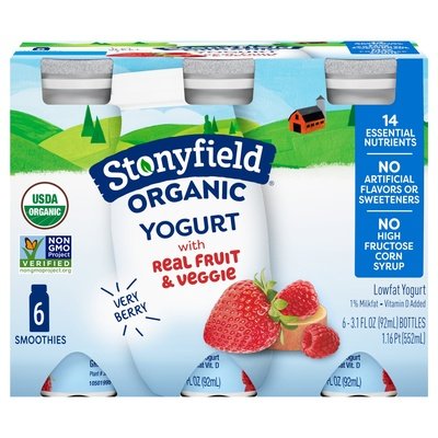 Stonyfield Organic Yogurt Lowfat Very Berry 4/6/3.1 Z [UNFI #1190727] [ebt]