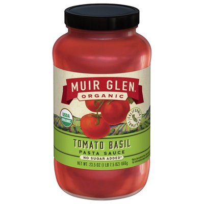 Muir Glen Pasta Sauce Organic Tomato Basil 12/23.5 Z [UNFI #2907129] [ebt]