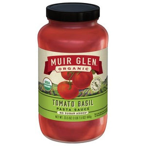 Muir Glen Pasta Sauce Organic Tomato Basil 12/23.5 Z [UNFI #2907129] [ebt]