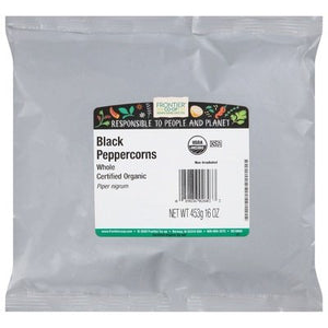 Frontier Nat Prod Co-Op Black Peppercorns Whole 1 Lb [UNFI #0735787] [ebt]