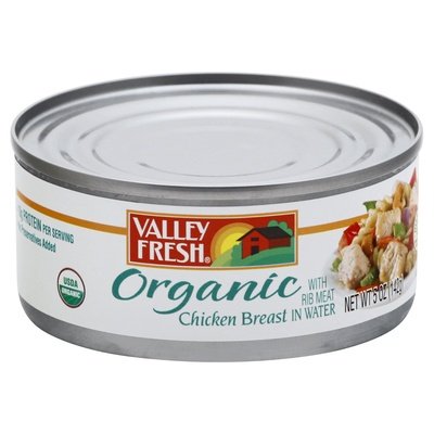 Valley Fresh Chicken Breast Organic In Water 12/5 OZ [UNFI #0491480] [ebt]