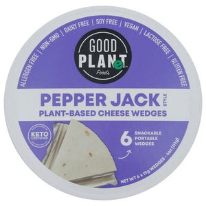 Good Planet Foods Cheese Wedges Plant-Based Pepper Jack Style 9/4 OZ [UNFI #2750479] [ebt]