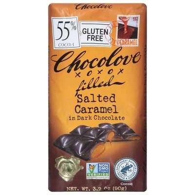 Chocolove Salted Caramel In Dark Chocolate Filled 10/3.2 OZ [UNFI #1815422] [ebt] T