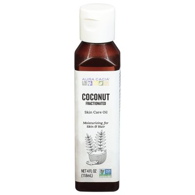 Aura Cacia Skin Care Oil Fractionated Coconut 1/4 OZ [UNFI #2254894] T