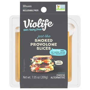 Violife Cheese Alternative Slices Smoked Provolone 8/7.1 OZ [UNFI #2306629] [ebt]