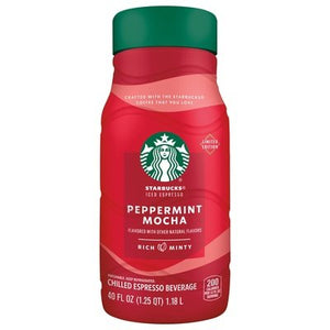 Starbucks Coffee Iced Espresso Peppermint Mocha Chilled 8/40 OZ [UNFI #2474203] [ebt] T