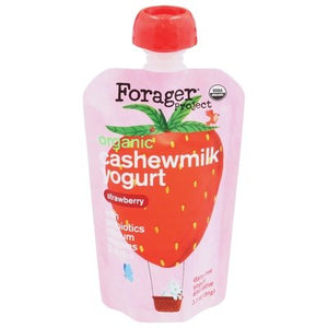 Forager Project Cashewmilk Yogurt Strawberry Dairy Free Organic 8/3.2 OZ [UNFI #2840254] [ebt]
