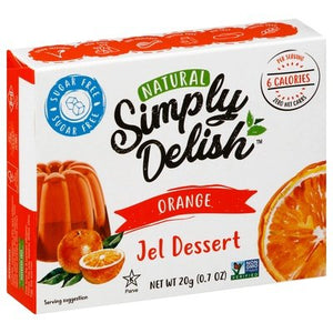 Simply Delish Jel Dessert Orange 6/.7 OZ [UNFI #2030302] [ebt]
