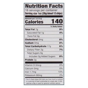 Garden Of Eatin Corn Tortilla Chips No Salt Added Blue Chips 12/16 OZ [UNFI #796391] [ebt]