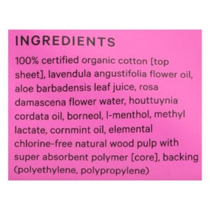 The Honey Pot Pads With Wings 100% Organic Cotton Cover Herbal-Infused Regular 1/20 CT [UNFI #2713584] T