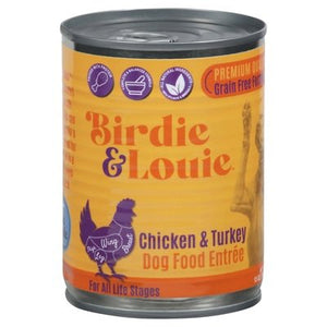 Birdie & Louie Dog Food Chicken & Turkey Entree 12/13 OZ [UNFI #2975233]