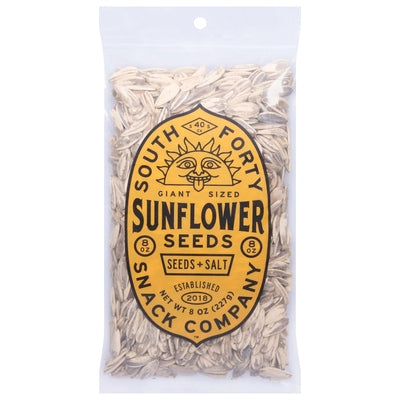 South Forty Snack Co Sunflower Seeds Salt Giant Sized 6/8 OZ [UNFI #2930493] [ebt]