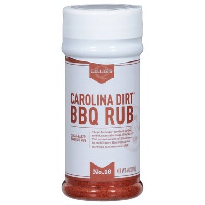 Lillies Q BBQ Rub Carolina Dirt No. 16 6/6 OZ [UNFI #2879237] [ebt]