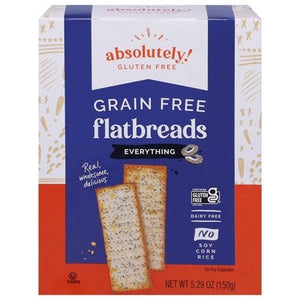 Absolutely Gluten Free Flatbreads Grain Free Everything 12/5.29OZ [UNFI #1118264] [ebt]