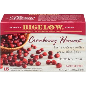 Bigelow Cranberry Harvest Herbal Tea 6/18 BAG [UNFI #2418473] [ebt]