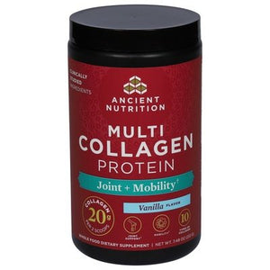 Ancient Nutrition Multi Collagen Protein Joint + Mobility Vanilla Flavor 7.48 OZ [UNFI #2734440] T