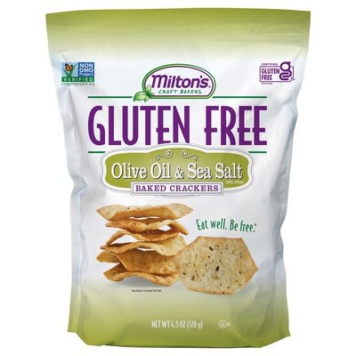 Miltons Baked Crackers Gluten Free Olive Oil & Sea Salt 12/4.5 OZ [UNFI #2390177] [ebt]