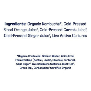 Health-Ade Kombucha Blood Orange/Carrot/Ginger 12/16 OZ [UNFI #2073948] [ebt] T