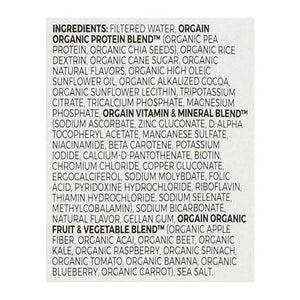 Orgain Nutritional Shake Smooth Chocolate Flavored 4 Pack 3/4/11 OZ [UNFI #2062016] [ebt]