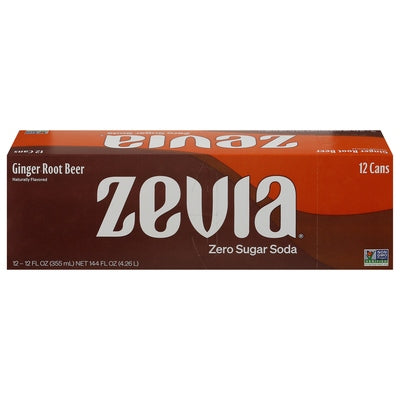 Zevia Soda Zero Sugar Ginger Root Beer 2/12/12 OZ [UNFI #2892107] [ebt] T