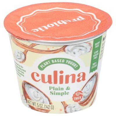 Culina Yogurt Plant Based Plain & Simple Thick 12/5 OZ [UNFI #2317956] [ebt]