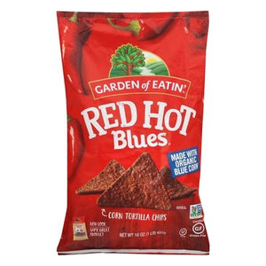 Garden Of Eatin Tortilla Chips Corn Red Hot Blues 12/16 OZ [UNFI #562884] [ebt]