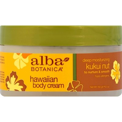 Alba Botanica Body Cream Deep Moisturizing Kukui Nut 1/6.5 OZ [UNFI #390328] T