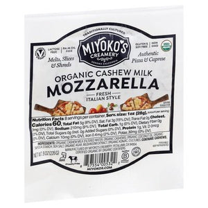 Miyokos Creamery Cheese Organic Mozzarella 6/8 OZ [UNFI #1815562] [ebt]