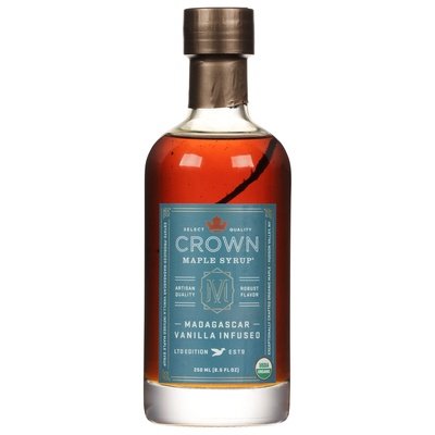 Crown Maple Syrup Maple Syrup Madagascar Vanilla Infused 8/8.5 OZ [UNFI #2098317] [ebt] T