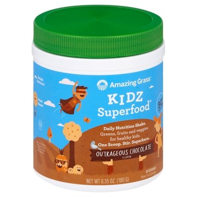 Amazing Grass Kidz Superfood Outrageous Chocolate Flavor 1/6.35 OZ [UNFI #2186963] T