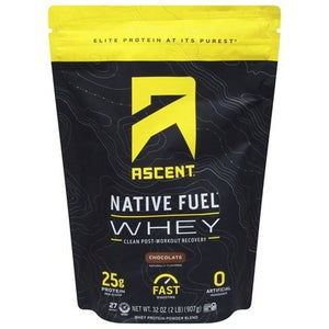 Ascent Whey Protein Powder Blend Chocolate 2 LB [UNFI #2303519] T