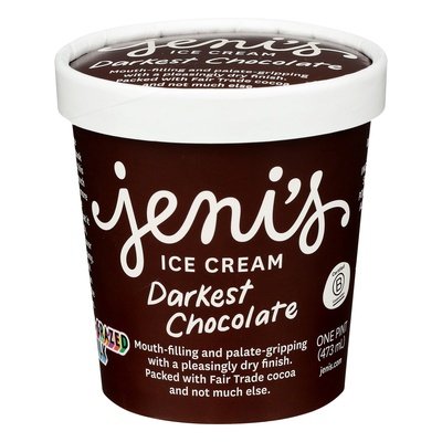 Jeni Icrm Dark Chocolate 8/16 OZ [UNFI  #1166990]