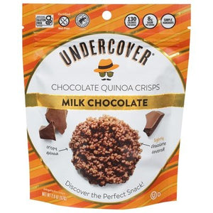 Undercover Chocolate Chocolate Quinoa Crisps Milk Chocolate 12/2 OZ [UNFI #2218618] [ebt] T