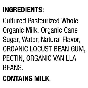 Wallaby Organic Yogurt Vanilla Bean Aussie Greek Style Whole Milk 6/32 OZ [UNFI #1517051] [ebt]