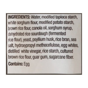 Rudis Gluten Free Bakery Sourdough GF 8/18 OZ [UNFI  #2720068]