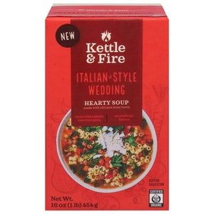Kettle & Fire Hearty Soup Italian-Style Wedding 6/16 OZ [UNFI #2981280] [ebt]