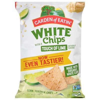 Garden Of Eatin Corn Tortilla Chips White Chips with a Touch of Lime 12/10 OZ [UNFI #2634285] [ebt]