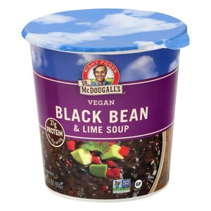 Dr Mcdougalls Soup Vegan Black Bean & Lime 6/3.4 OZ [UNFI #756825] [ebt]