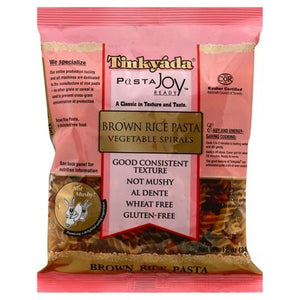 Tinkyada Brown Rice Pasta Vegetable Spirals 12/12 OZ [UNFI #640128] [ebt]