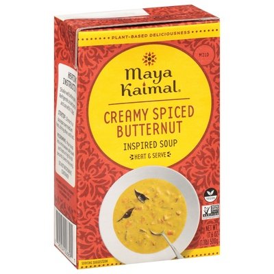 Maya Kaimal Inspired Soup Creamy Spiced Butternut Mild 12/17.6 OZ [UNFI #2832004] [ebt]
