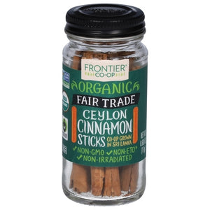 Frontier Nat Prod Co-Op Cinnamon Sticks Ceylon Organic 0.60 OZ [UNFI #2796100] [ebt]