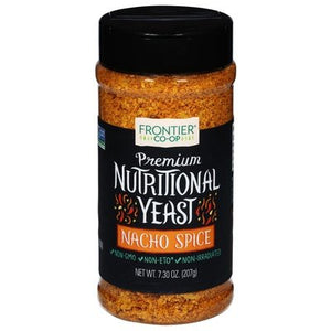 Frontier Nat Prod Co-Op Nutritional Yeast Premium Nacho Spice 7.3 OZ [UNFI #2607539] [ebt]