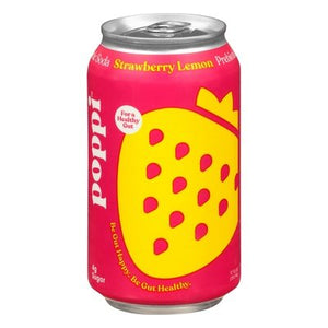 Poppi Prebiotic Soda Strawberry Lemon 12/12 OZ [UNFI #2674620] [ebt] T