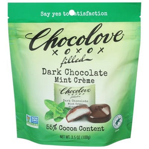 Chocolove Dark Chocolate Mint Creme 55% Cocoa 8/3.5 OZ [UNFI #2841310] [ebt] T