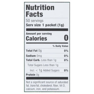 In The Raw Sweetener Zero Calorie 12/50 Ct [UNFI #0286906] [ebt] T