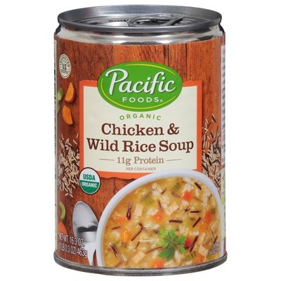 Pacific Foods Soup Organic Chicken & Wild Rice 12/16.3 OZ [UNFI #2854347] [ebt]