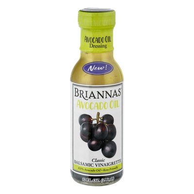 Briannas Avocado Oil Dressing Balsamic Vinaigrette Classic 6/10 OZ [UNFI #2720803] [ebt]